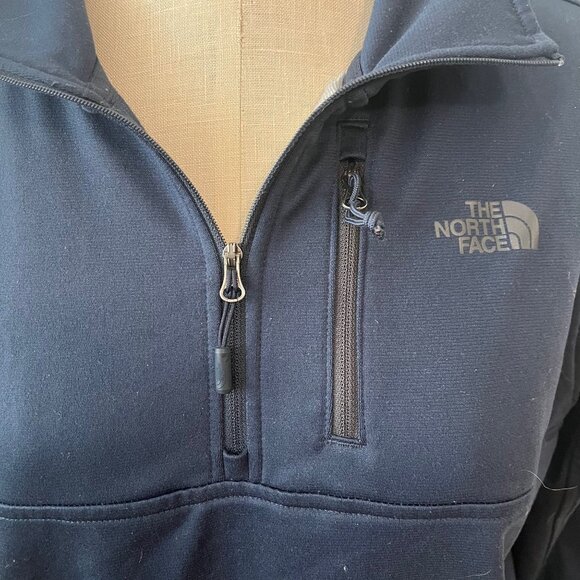 THE NORTH FACE Men's Navy Blue 1/4 Zip Fleece Pullover Size Medium - Picture 4 of 7